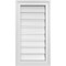 Ekena Millwork Vertical Surface Mount PVC Gable Vent: Functional, w/ 2"W x 1-1/2"P Brickmould Frame, 14"W x 26"H GVPVE14X2602SF - alternate 1